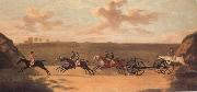 Francis Sartorius The Chaise Matoch,Run on Newmarket Heath,Wednesday,The 29 th of August oil painting artist